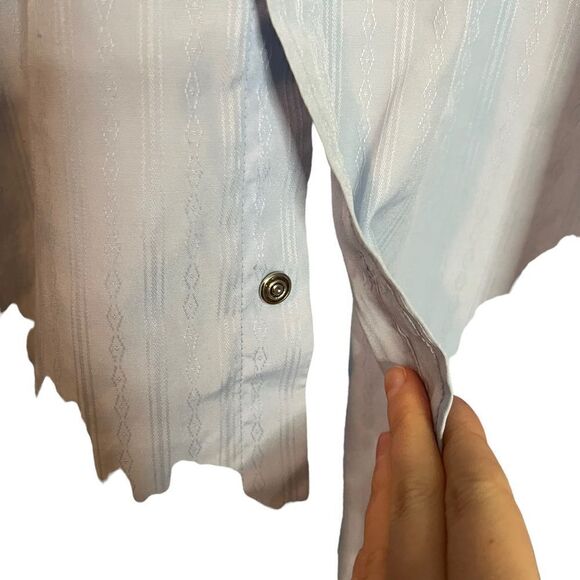 3 for $30 Fly cattleman light blue snap button shirt - Picture 4 of 8